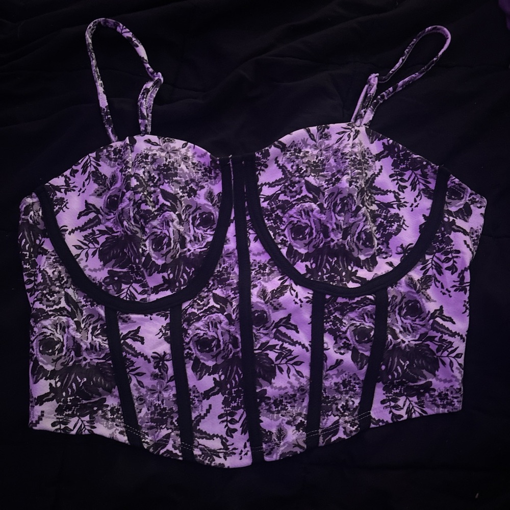 floral crop top
